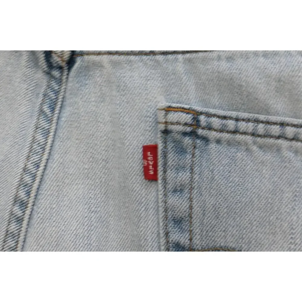 Levi's 505 Regular Fit Straight Rugged Denim Blue Jeans Mens 36 x 33 (Tag 38x34)